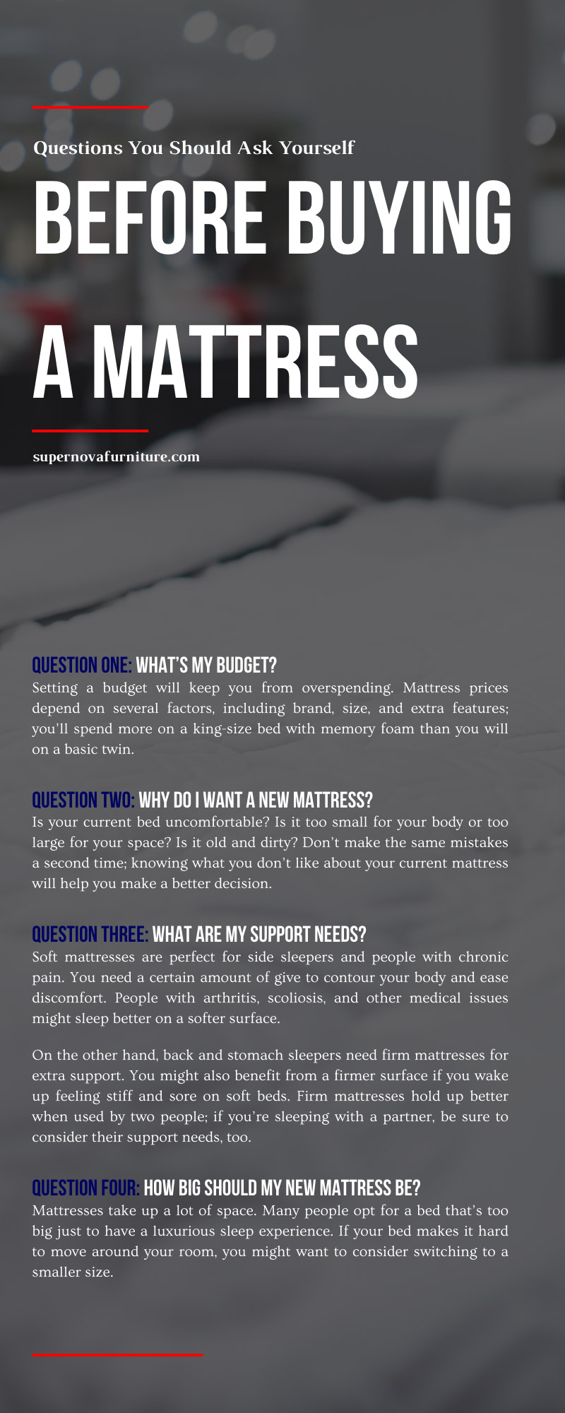 6 Questions You Should Ask Yourself Before Buying a Mattress