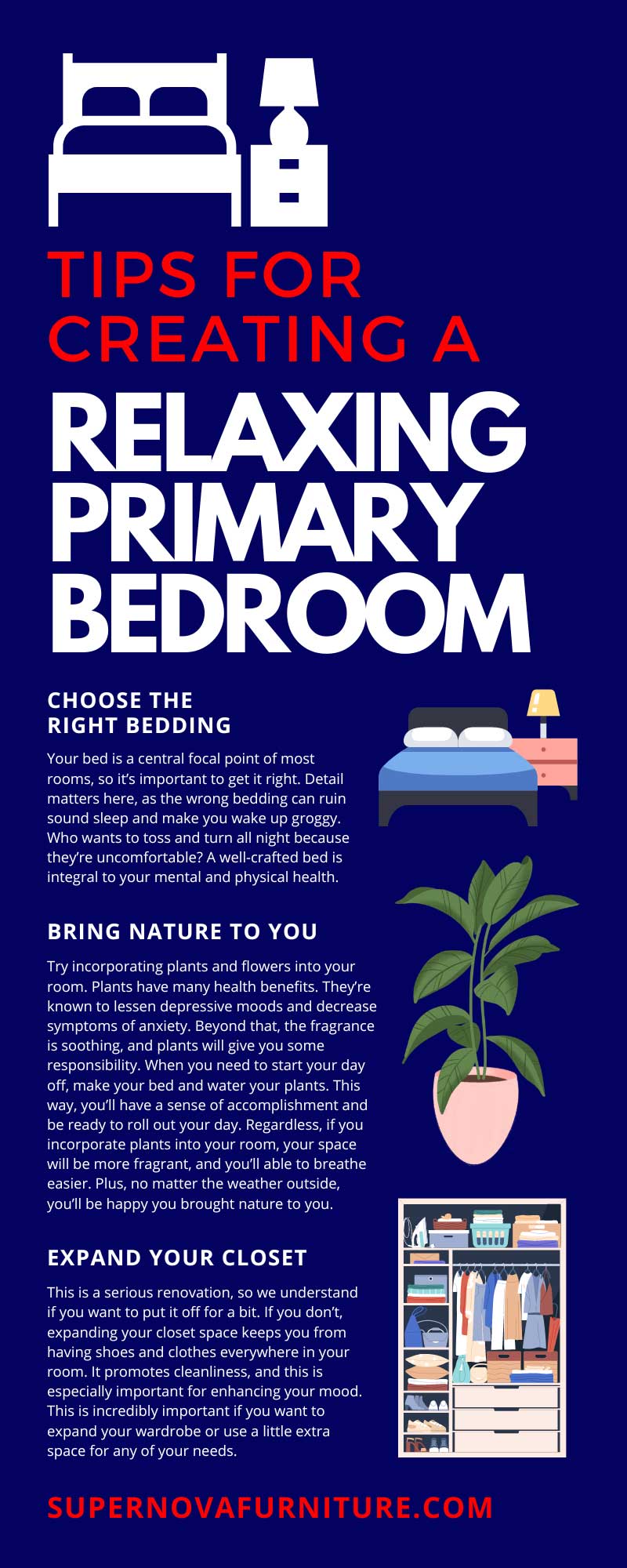 Tips for Creating a Relaxing Primary Bedroom