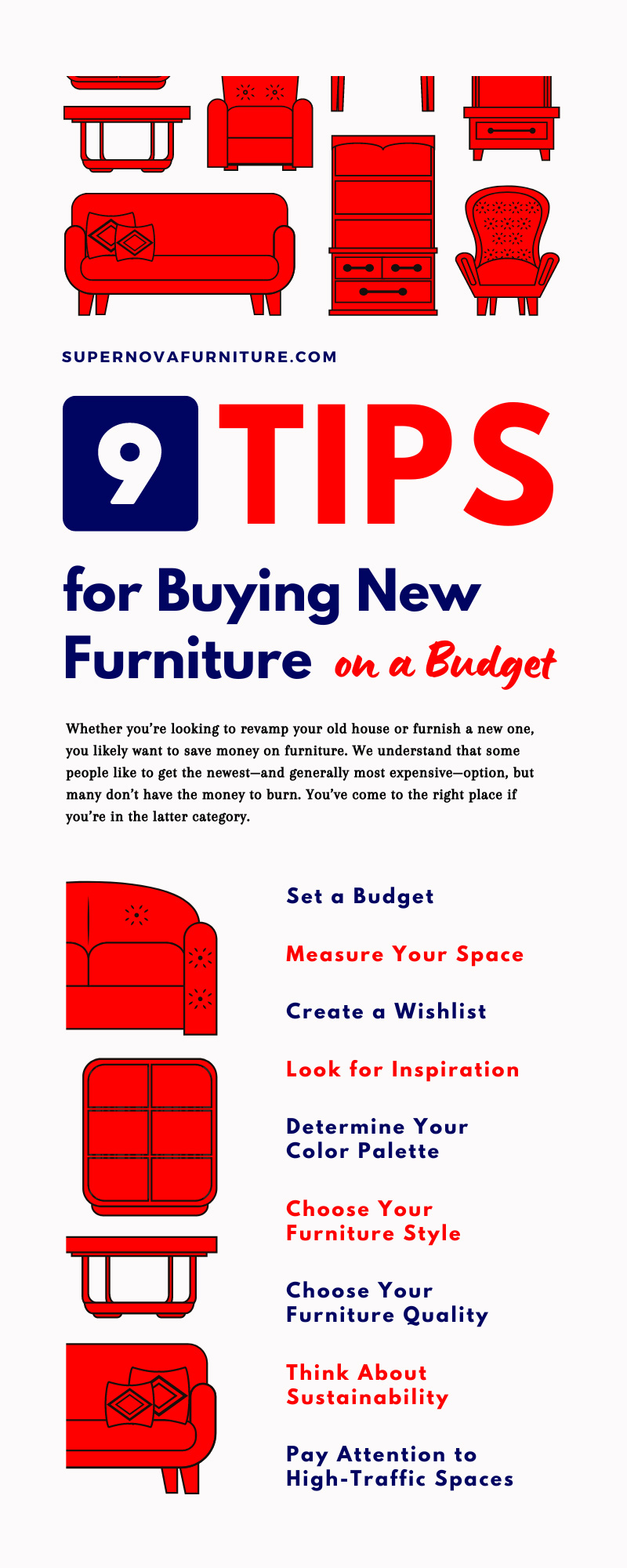 9 Tips for Buying New Furniture on a Budget