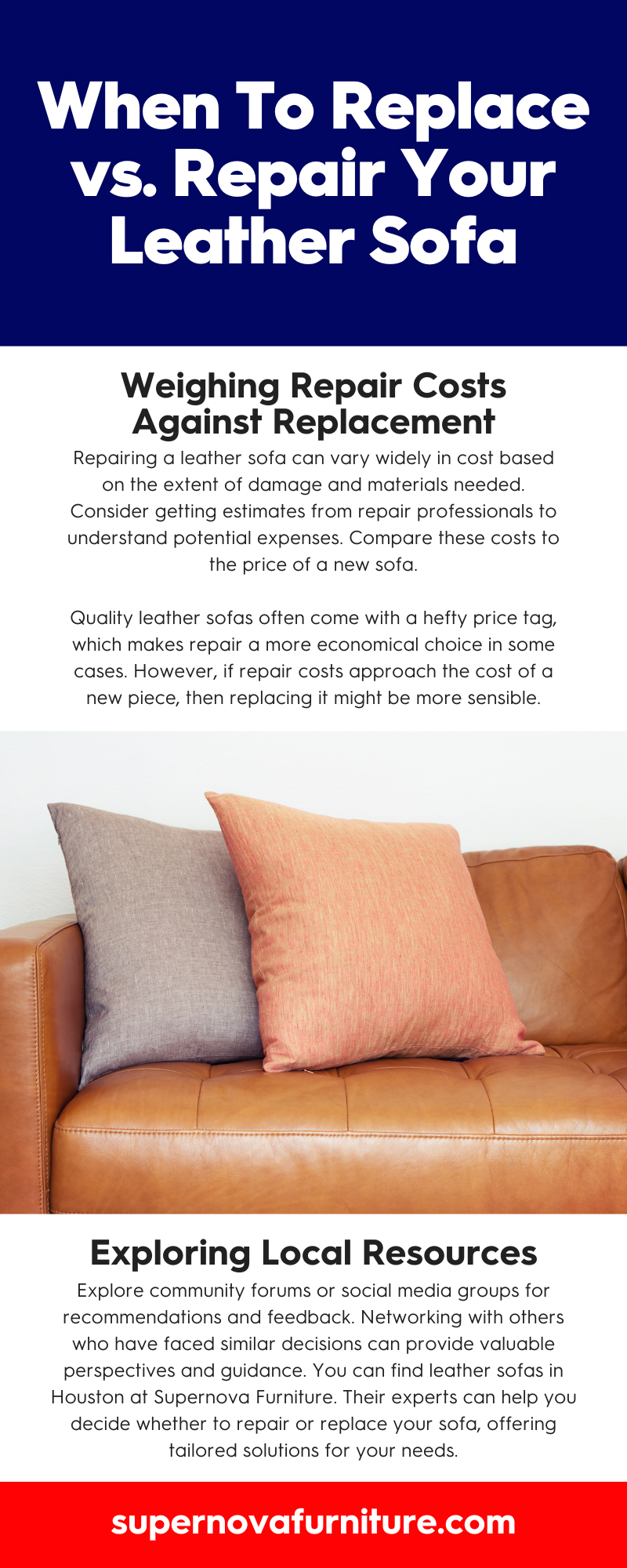 When To Replace vs. Repair Your Leather Sofa