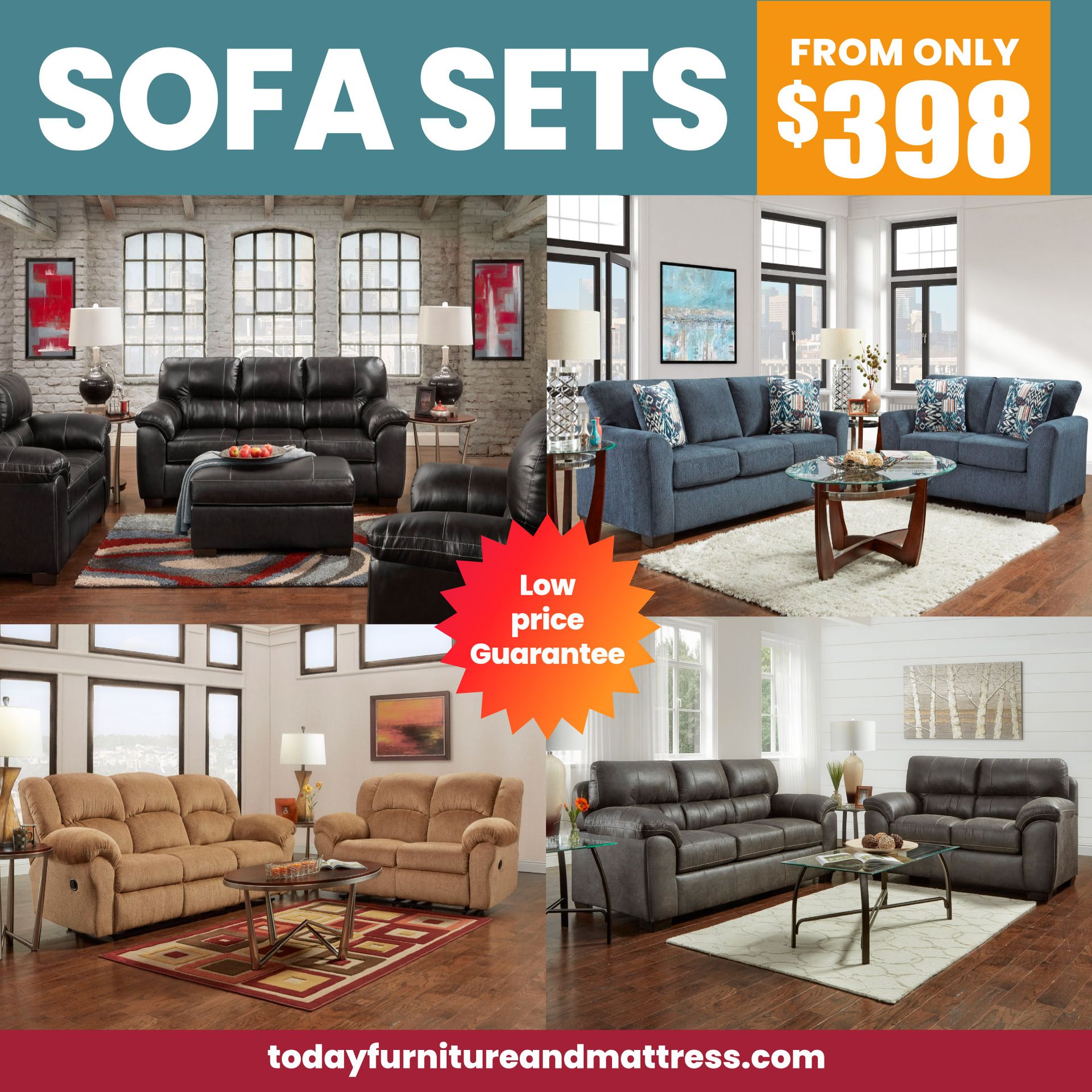 Sofa Sets From Only $398