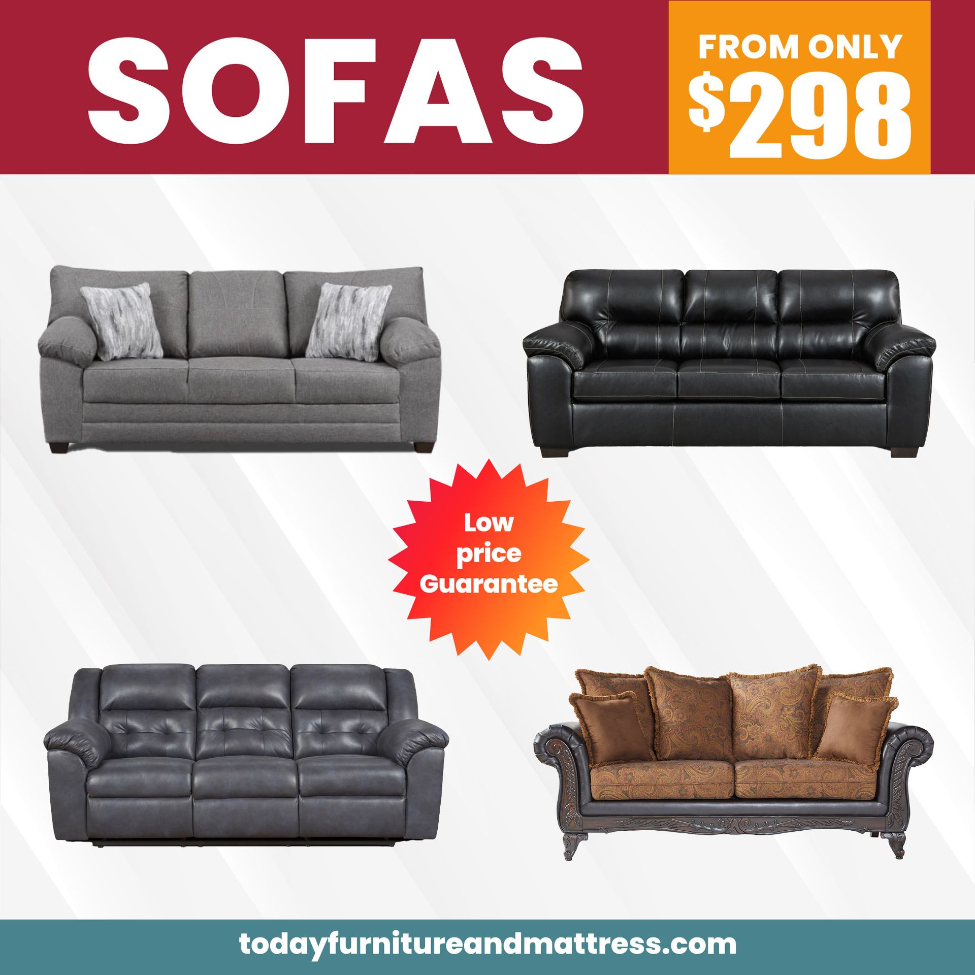 Sofas From Only $298